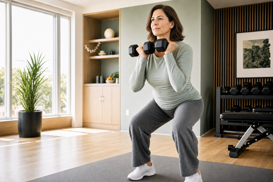 Photograph illustrating Strength Training and Women's Hormones
