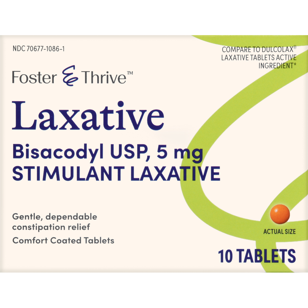 Foster & Thrive Laxative Bisacodyl USP 5 mg