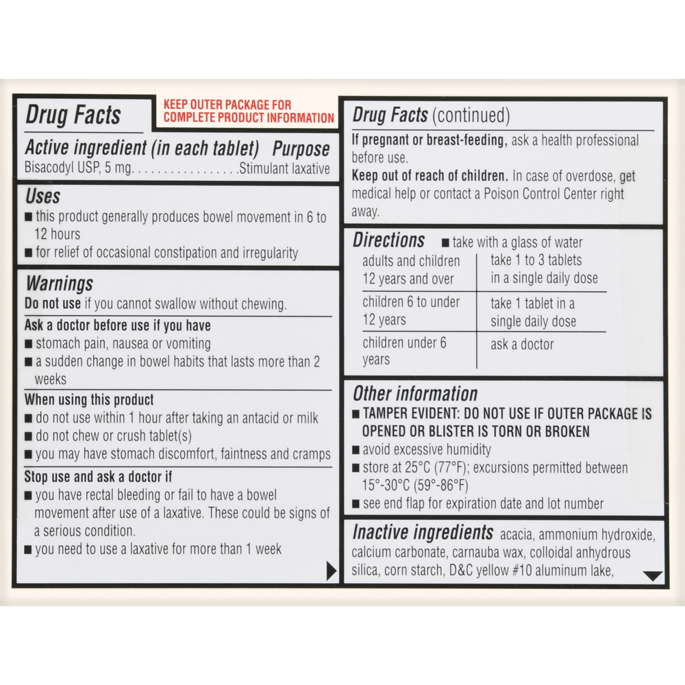 Foster & Thrive Laxative Bisacodyl USP 5 mg