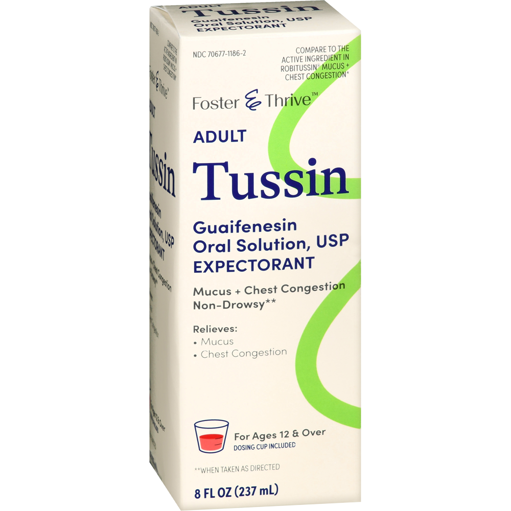 Foster & Thrive Adult Tussin Guaifenesin Oral Solution