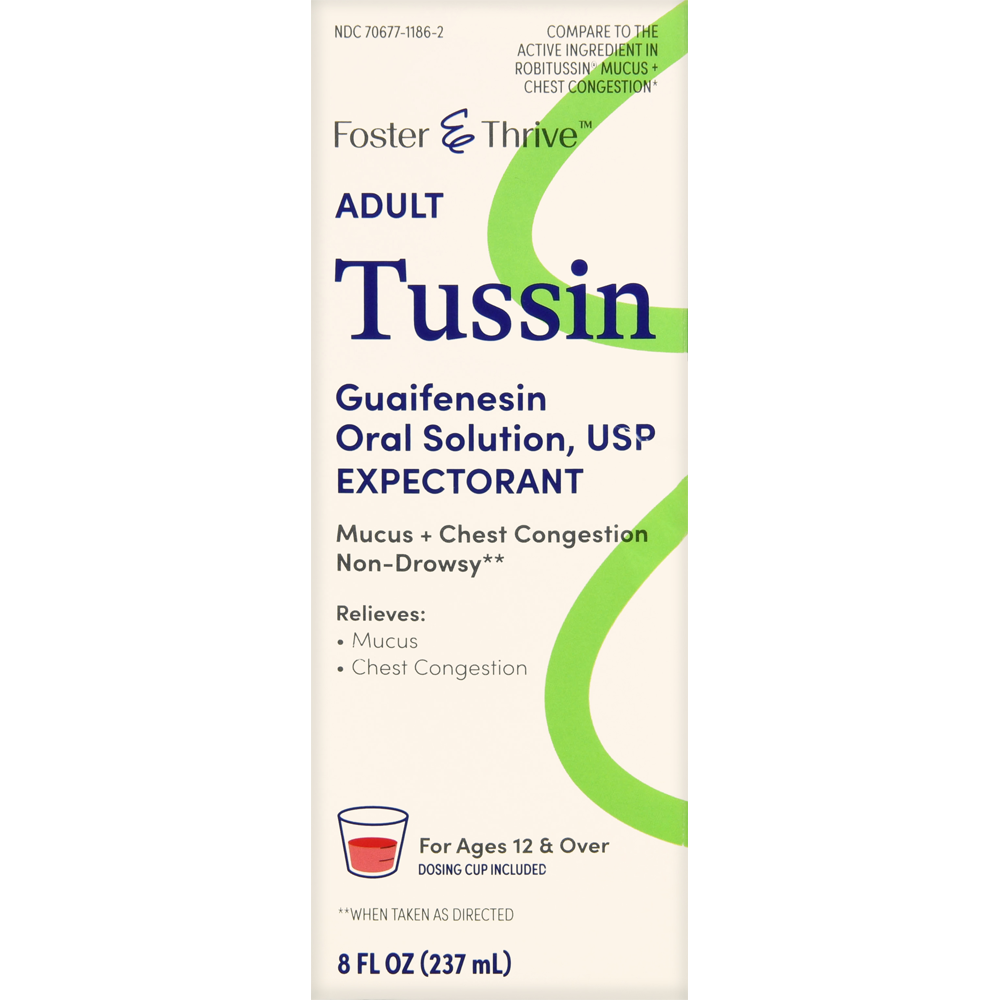 Foster & Thrive Adult Tussin Guaifenesin Oral Solution