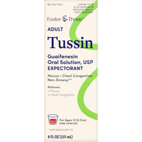Thumbnail for Foster & Thrive Adult Tussin Guaifenesin Oral Solution