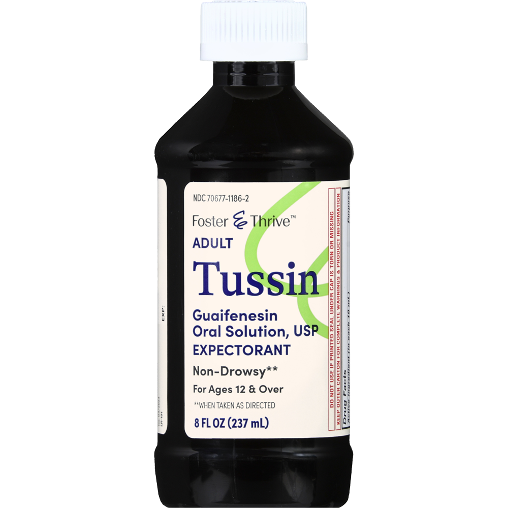 Foster & Thrive Adult Tussin Guaifenesin Oral Solution