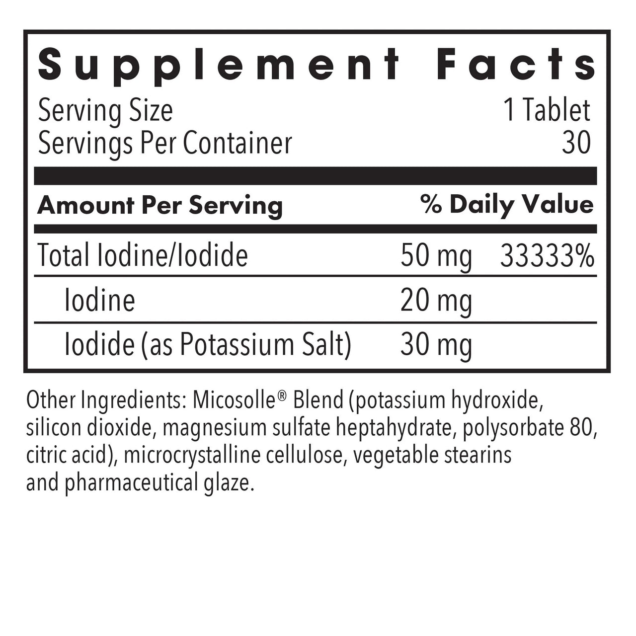 Optimox Iodoral 50 mg
