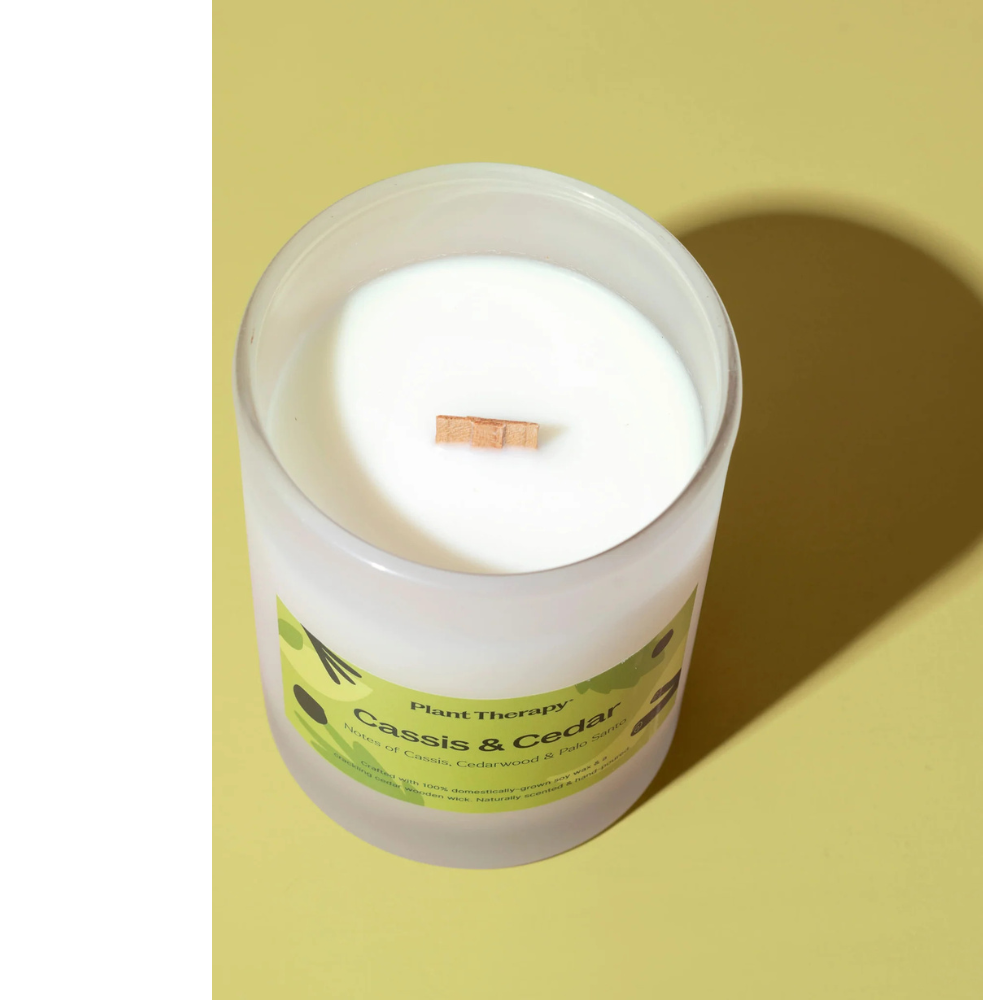 CASSIS & CEDAR NATURALLY SCENTED CANDLE