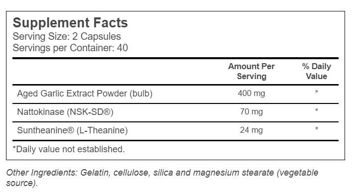 Fórmula para la Salud de la Presión Arterial 109