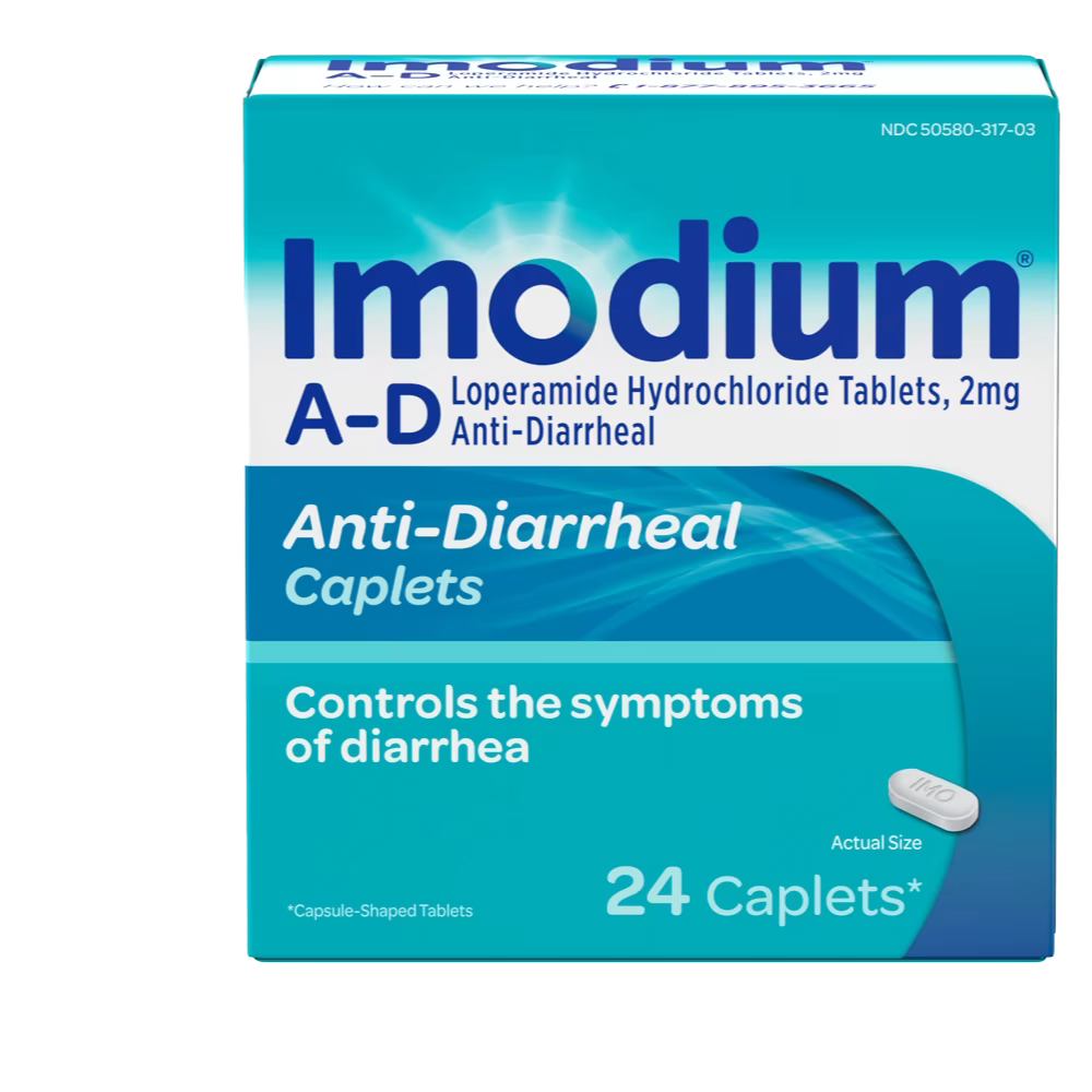 IMODIUM A-D Diarrhea Relief Caplets, Loperamide Hydrochloride