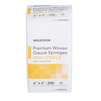 Thumbnail for Esponja de gasa McKesson de 4 x 4 pulgadas, 8 capas, no estéril, 200 por paquete