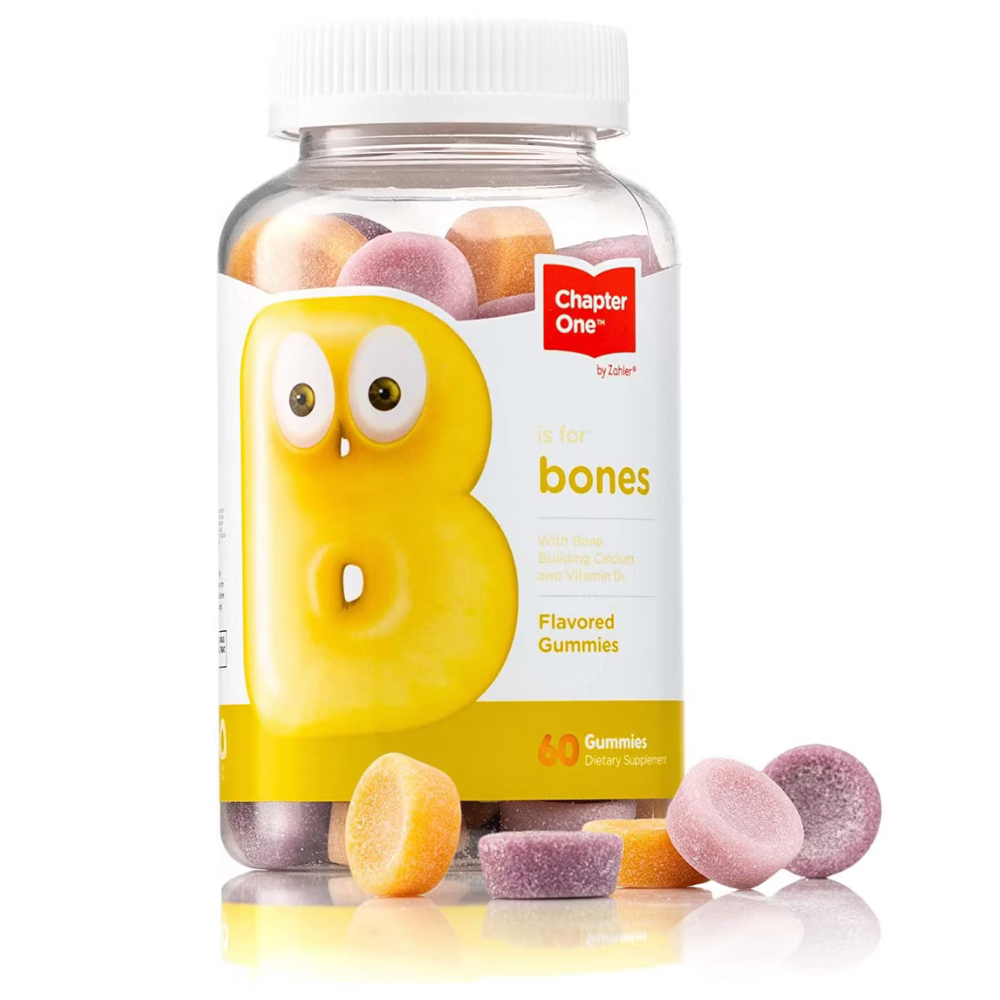 Chapter One By Zahler Bones, Flavored Bone Building Calcium & Vitamin D3 Gummies