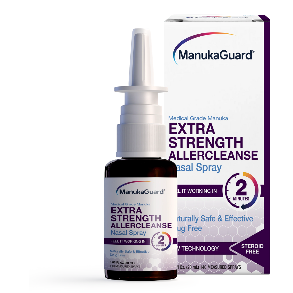 Extra Strength Allercleanse Nasal Spray, Medical Grade Manuka Honey MGO 600