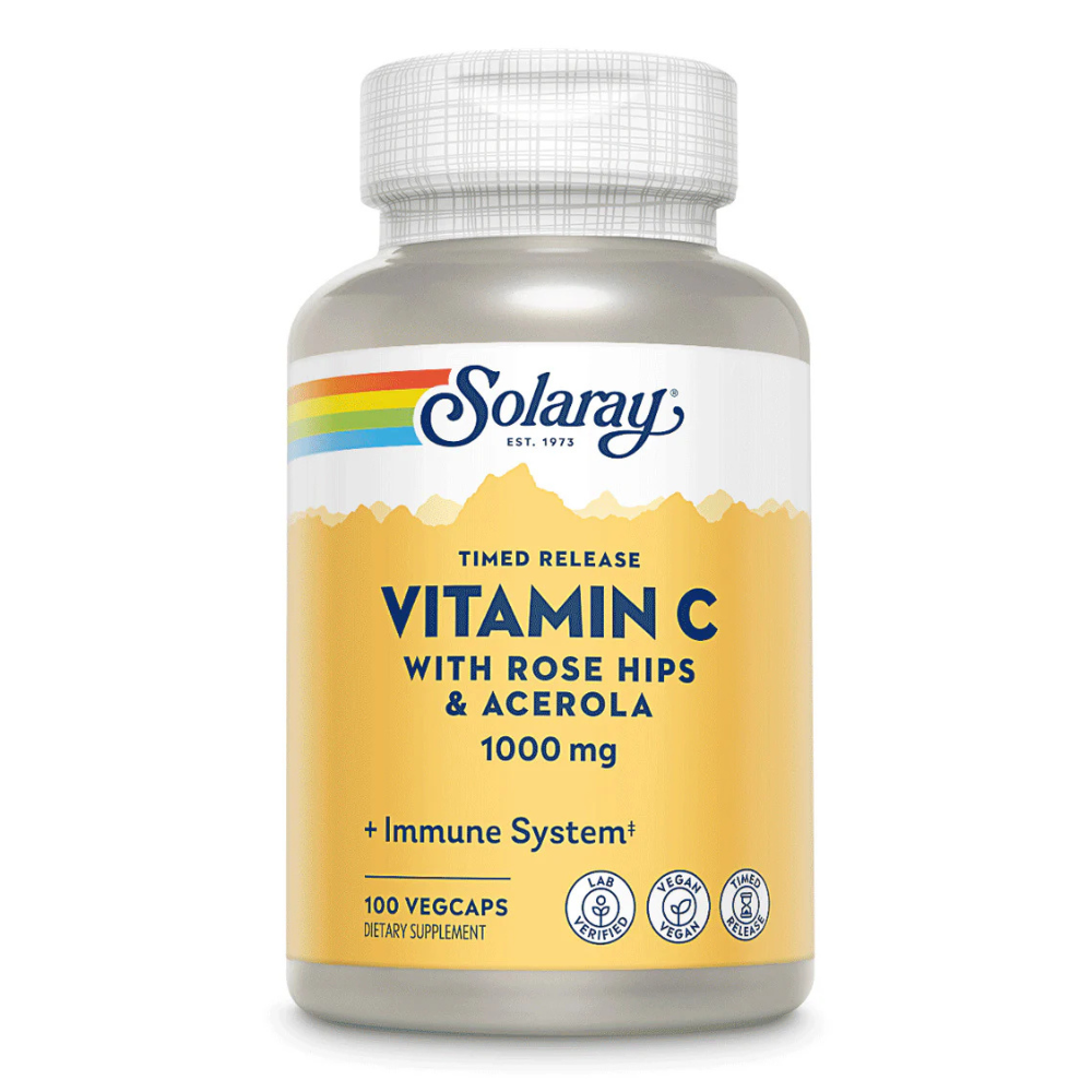 Vitamin C With Rose e  Hips & Acerola, Timeed-Release- 1000MG