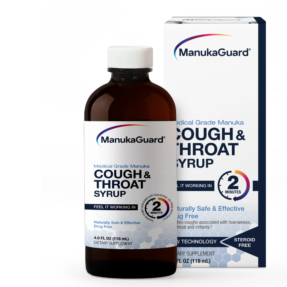 Cough & Throat Syrup, Medical Grade Manuka Honey, MGO 600
