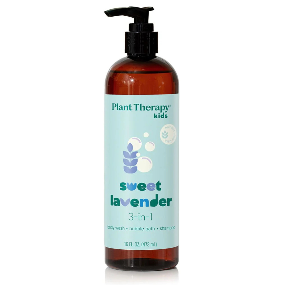 SWEET LAVENDER 3 IN 1 BODY WASH, BUBBLE BATH, SHAMPOO