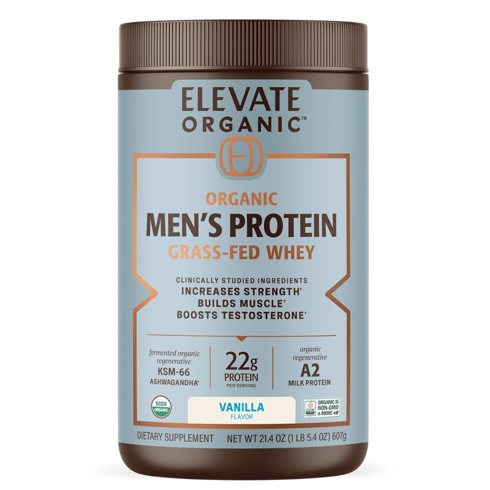 ORGANIC MEN'S PROTEIN GRASSFED WHEY POWDER - 18 SERVINGS