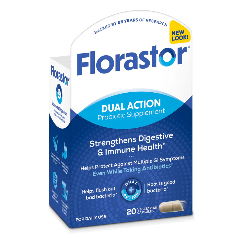Florastor Dual Action Probiotic Supplement