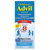 Thumbnail for Advil Suspensión para niños sin colorantes sabor frambuesa azul