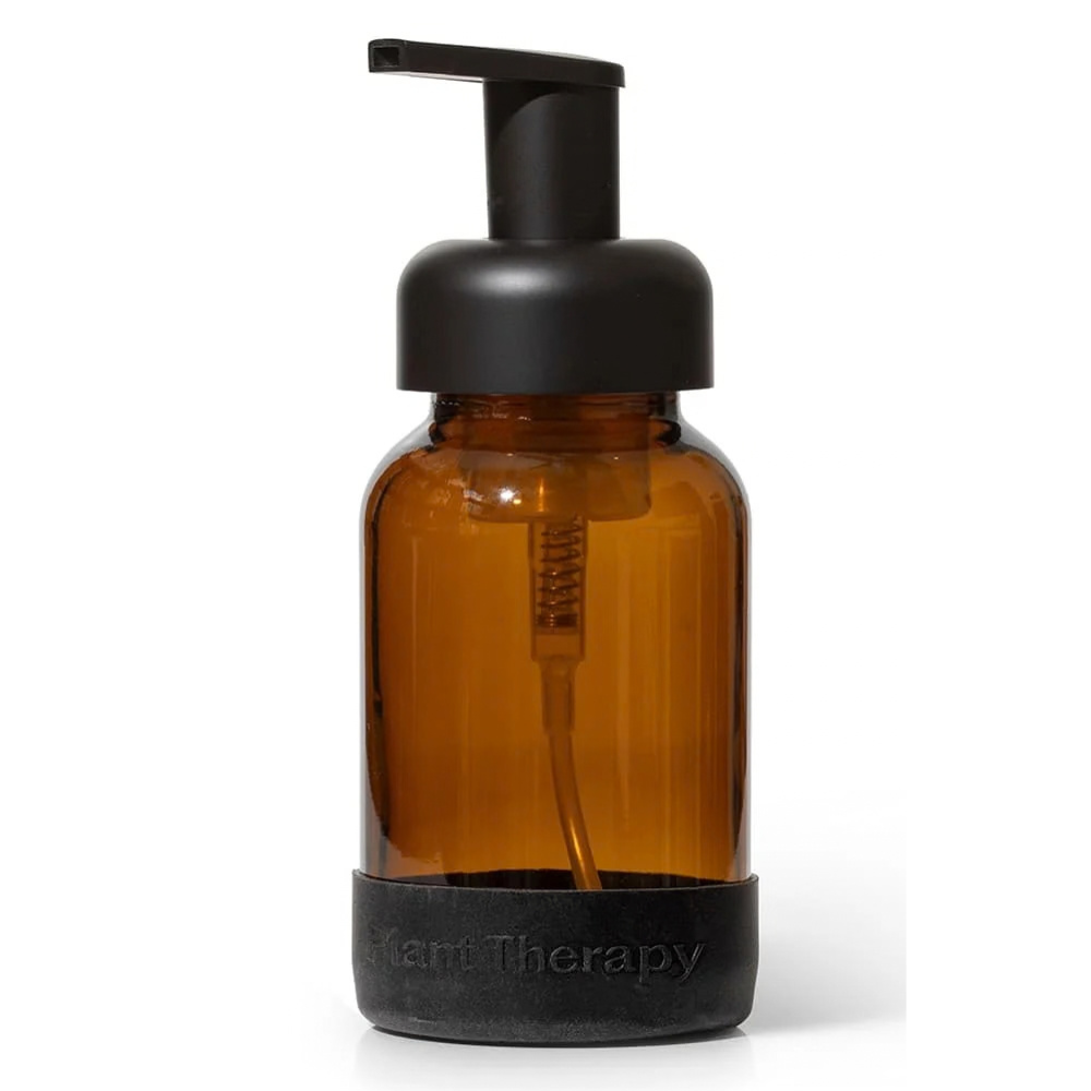 Next Glass Foaming Bottle with Black Silicone Sleeve
