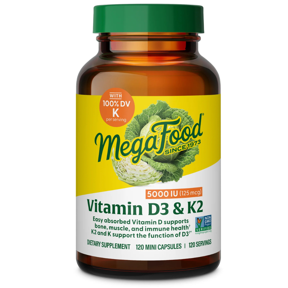 Vitamin D3 5000 IU (125 mcg) plus K & K2