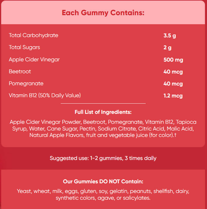 APPLE CIDER VINEGAR GUMMIES