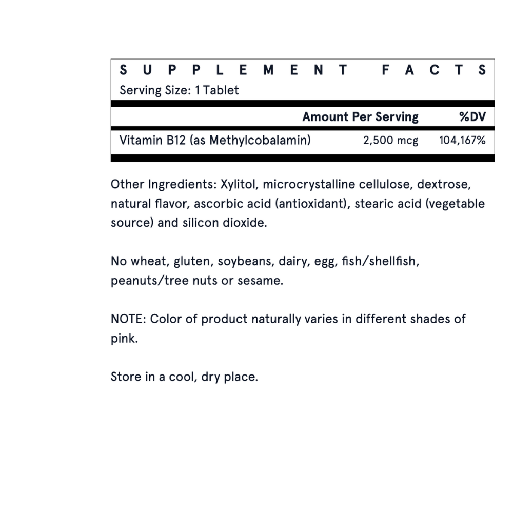 Metil B-12 Tropical - 2500mcg