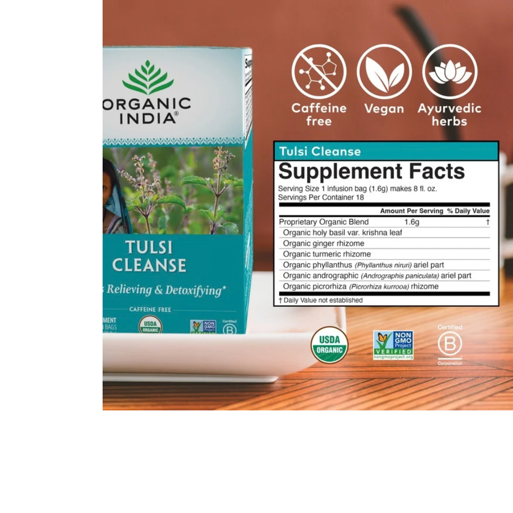 Tulsi Cleanse Tea – Organic Herbal Detox Blend