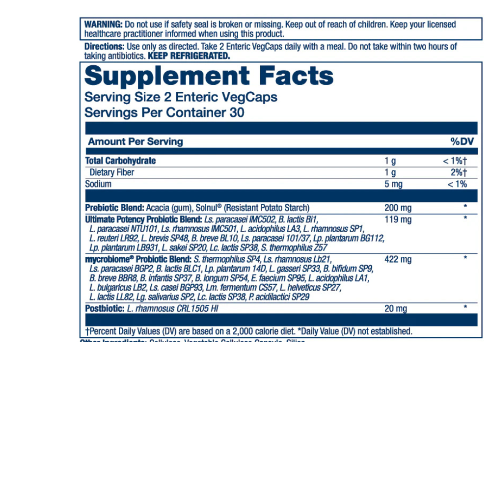 MYCROBIOME COMPLETE PROBIOTIC ULTIMATE POTENCY