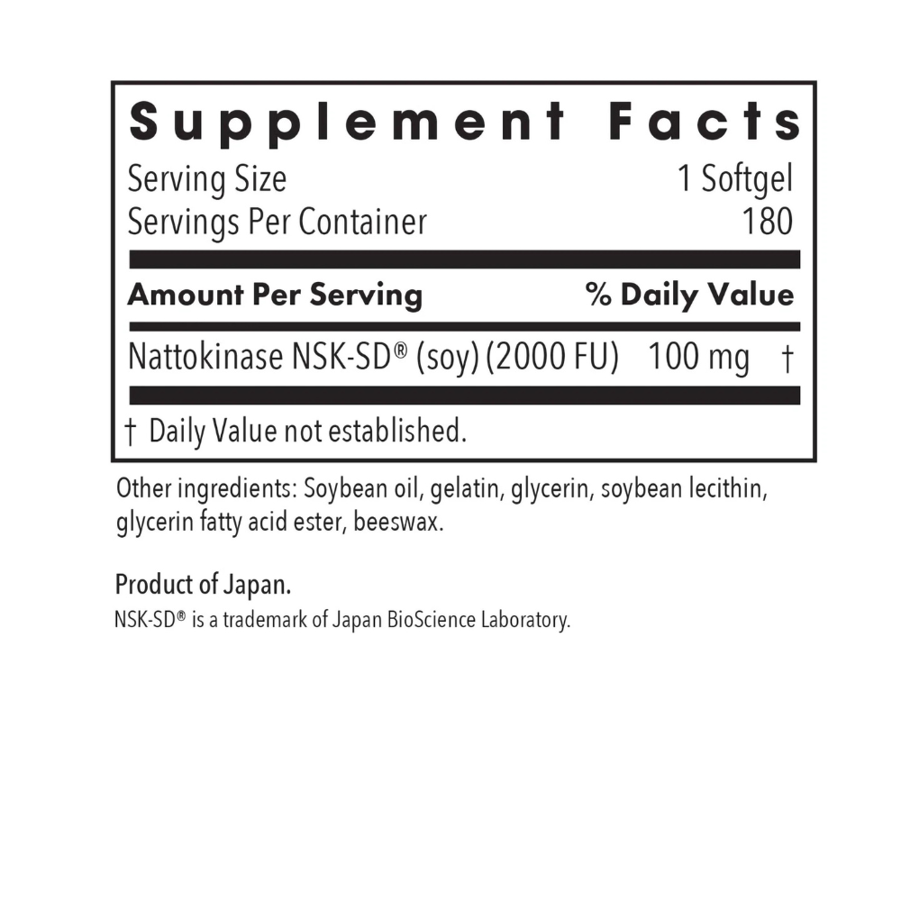 Nattokinasa 100 mg NSK-SD