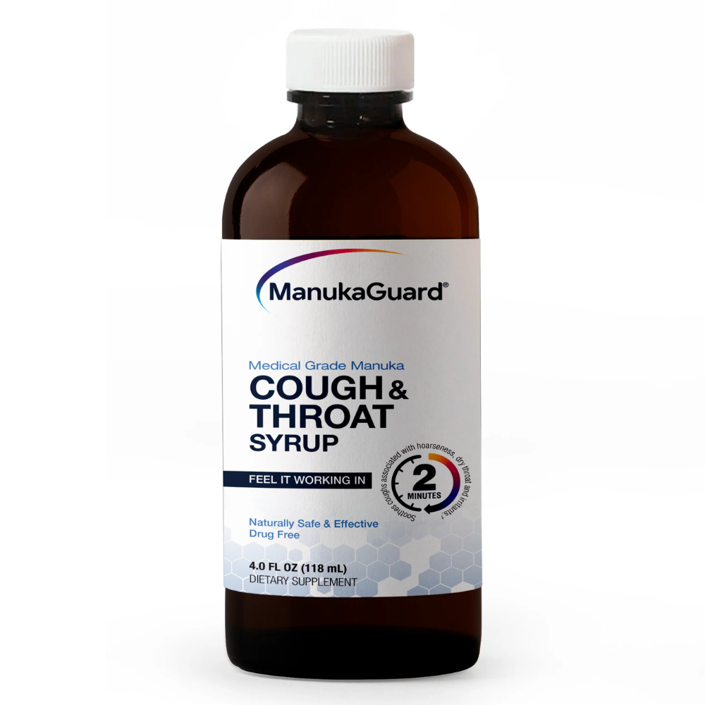Cough & Throat Syrup, Medical Grade Manuka Honey, MGO 600