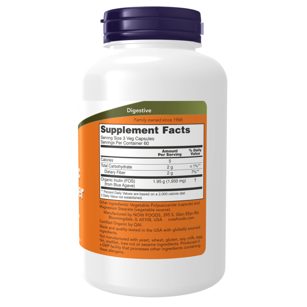 Prebiotic Inulin Fiber Veg Capsules