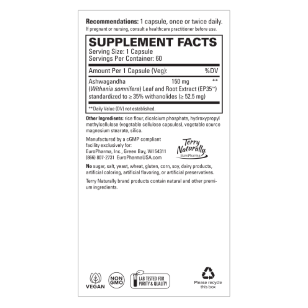 ASHWAGANDHA EP35 EXTRA STRENGTH