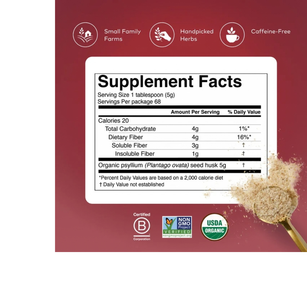 Psyllium Husk – Organic Whole Husk Fiber