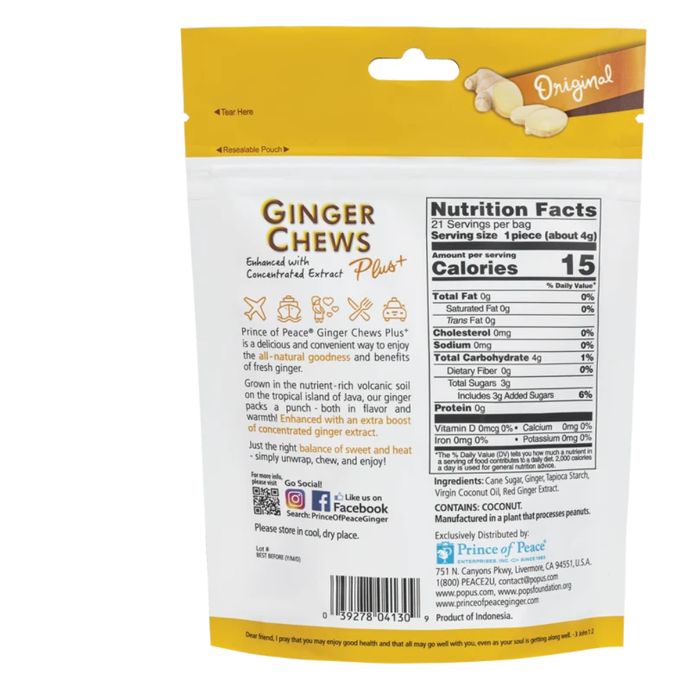 MASTICABLES DE JENGIBRE ORIGINAL PLUS