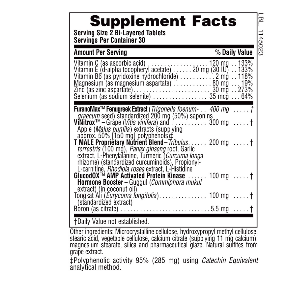 Ultra T MALE Extended Release Bi-Layer Tablets