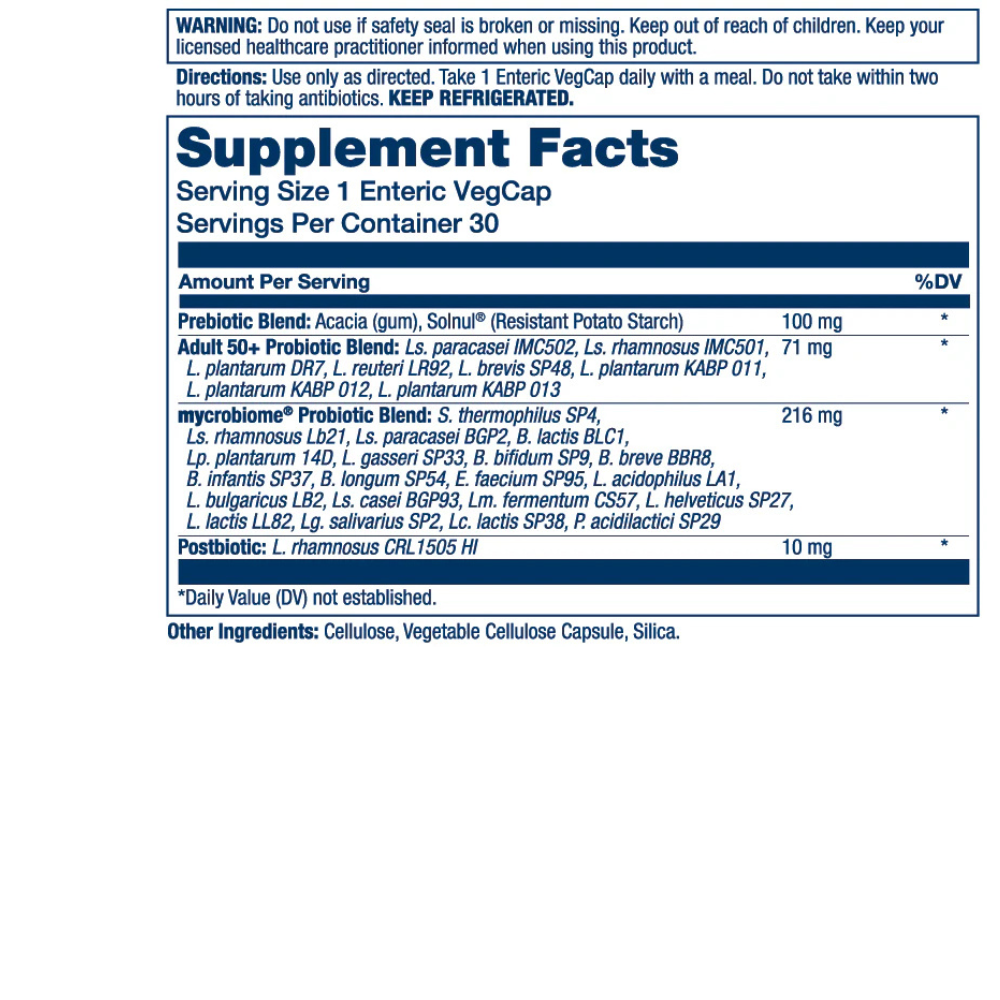 MYCROBIOME COMPLETE PROBIOTIC ADULT 50+