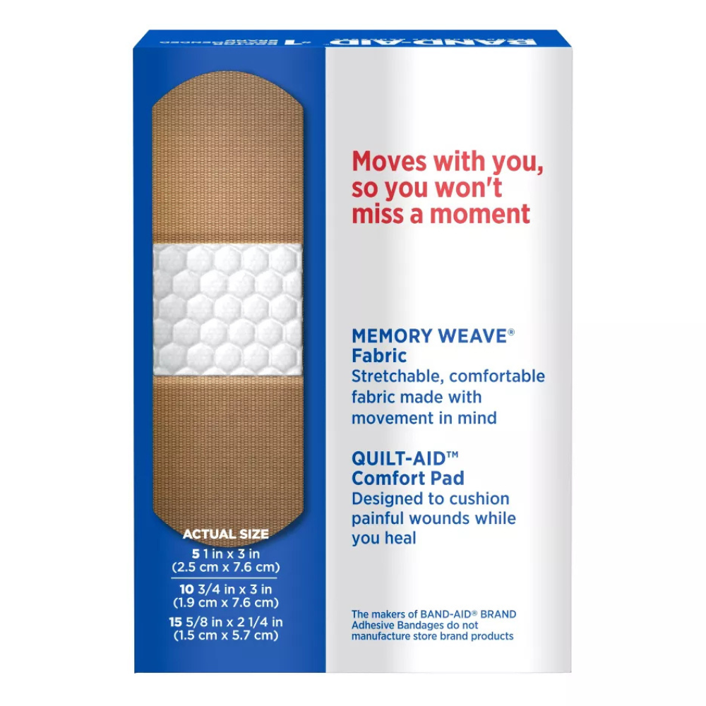 Band-Aid Brand Flexible Fabric Adhesive Bandages,Assorted