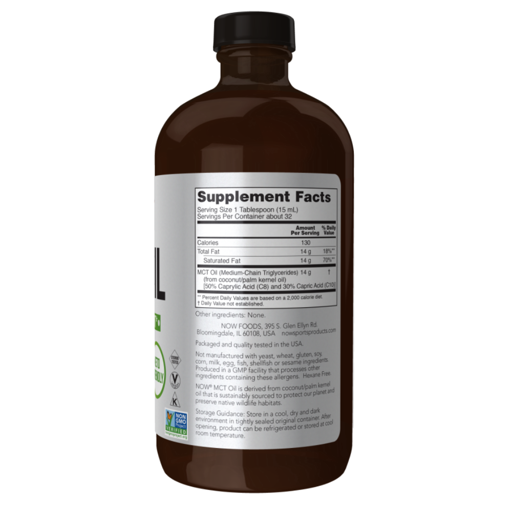 Aceite MCT Líquido en Botella de Vidrio