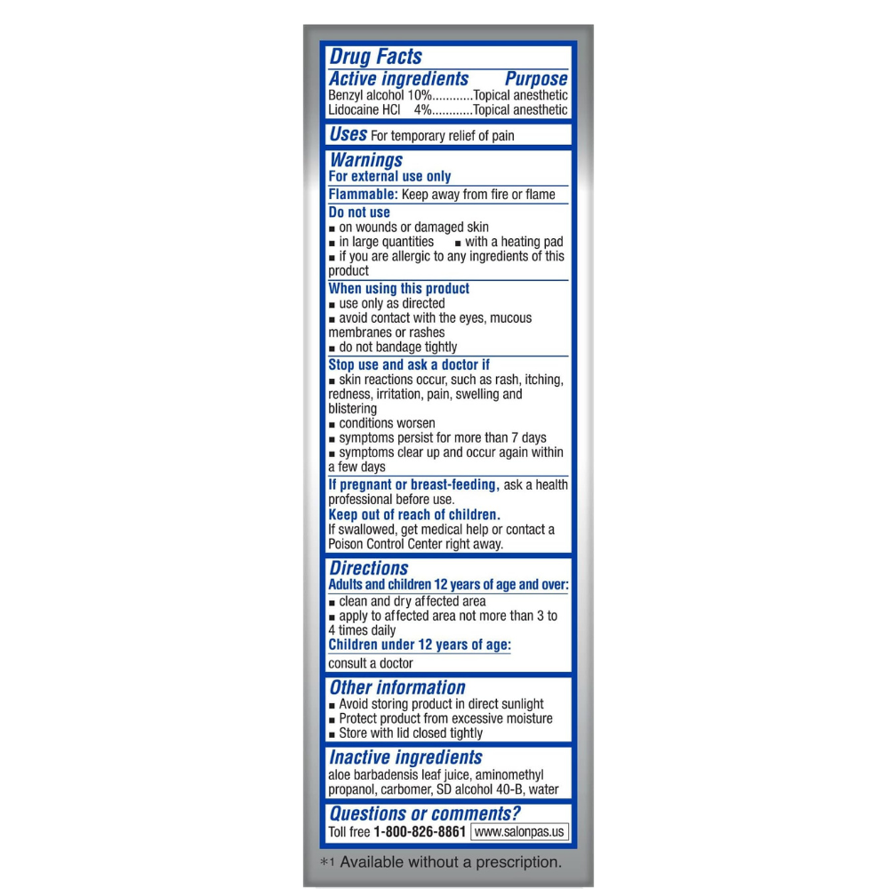 SALONPAS LIDOCAÍNA PLUS