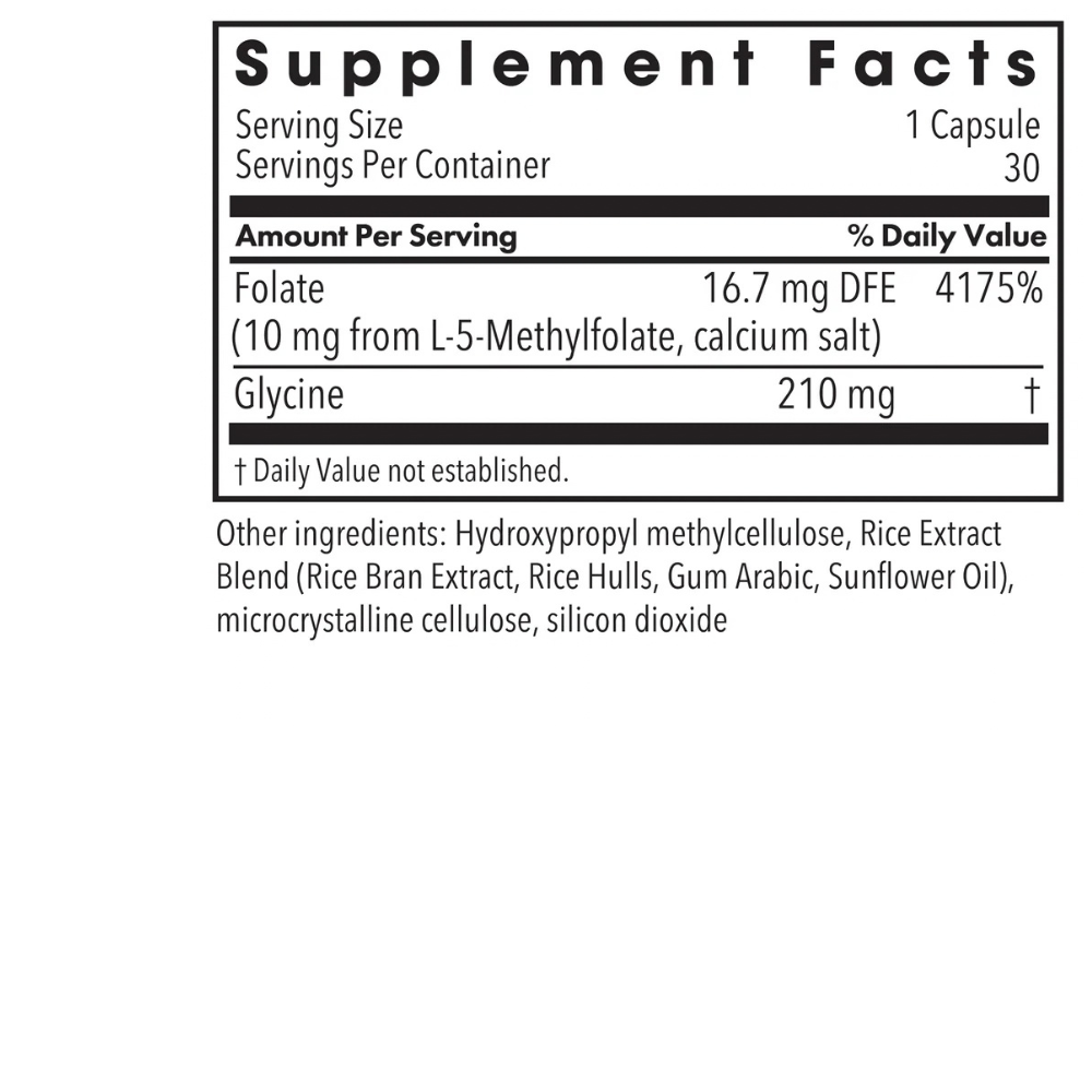 MethylPro L-Methylfolate 10 mg