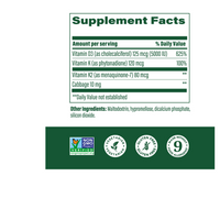 Thumbnail for Vitamin D3 5000 IU (125 mcg) plus K & K2