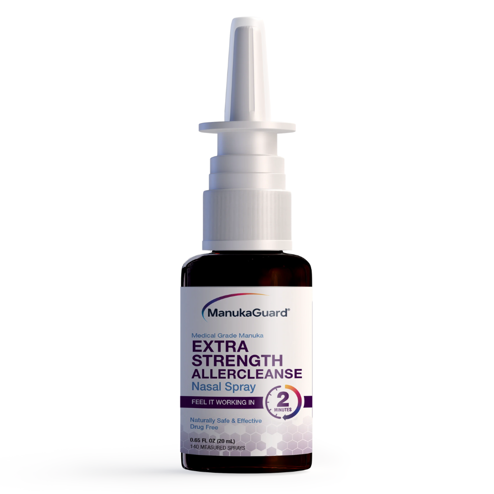 Extra Strength Allercleanse Nasal Spray, Medical Grade Manuka Honey MGO 600