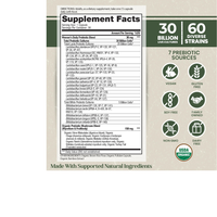 Thumbnail for Organic Flora Women’s Daily Probiotic Supplement