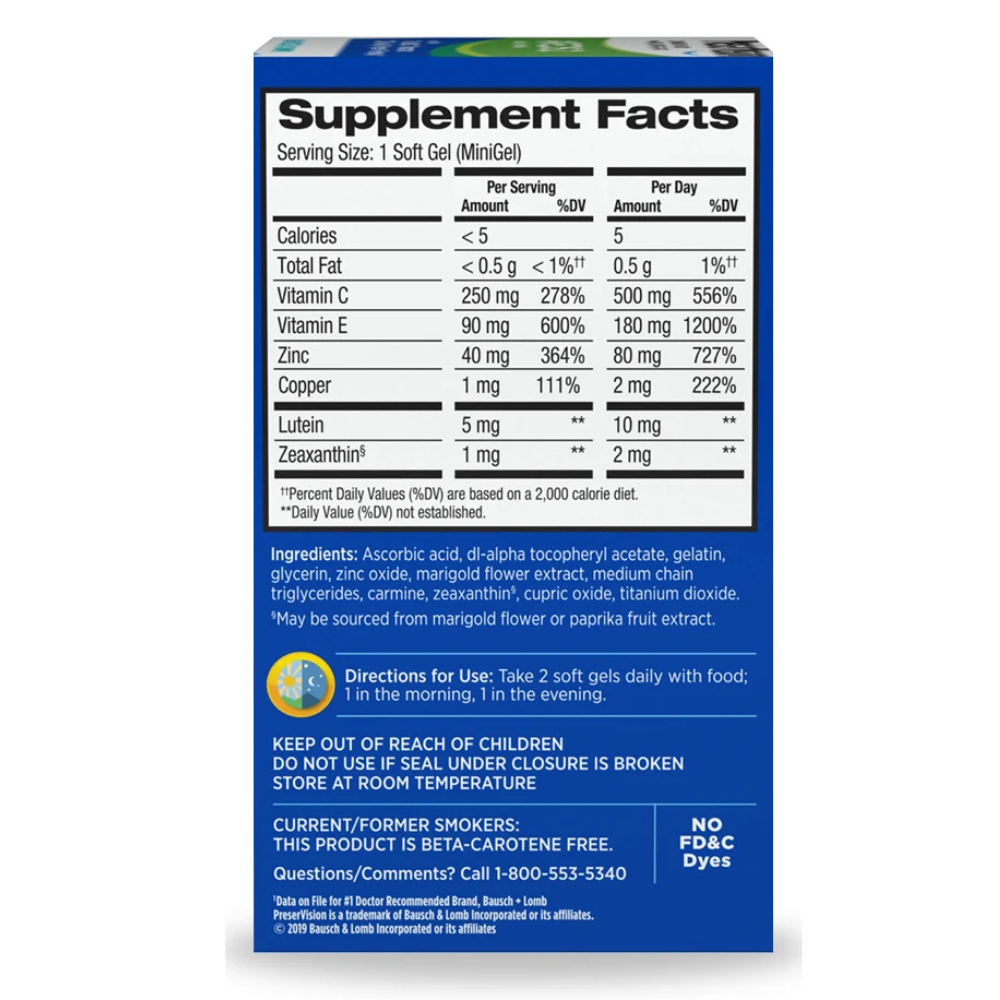PreserVision AREDS 2 Formula Eye Vitamins