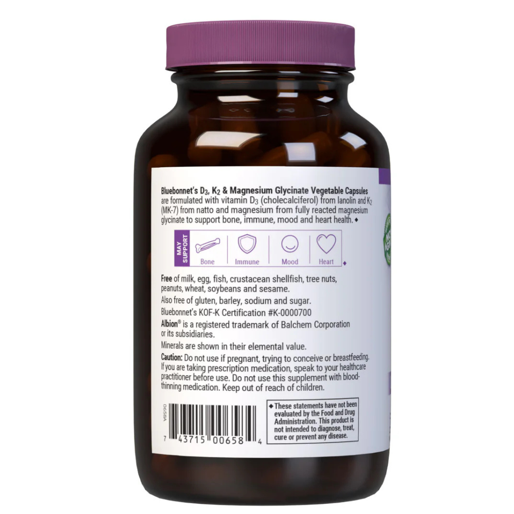 VIT. D3 Y K2 GLICINATO DE MAGNESIO