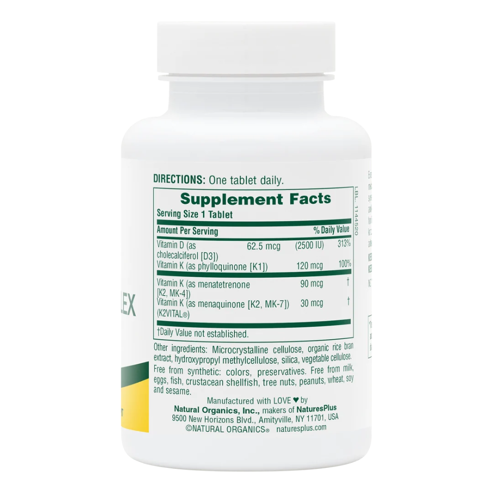 NaturesPlus Vitamins D3 & K2
