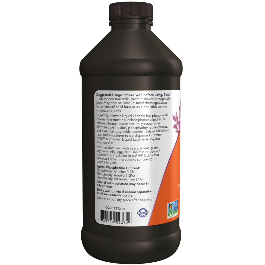 Sunflower Liquid Lecithin - Now Foods