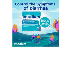 Thumbnail for IMODIUM A-D Diarrhea Relief Caplets, Loperamide Hydrochloride