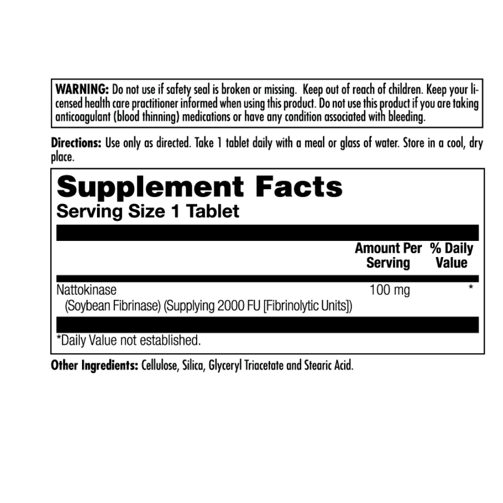 NATTOKINASE TABLETS 100MG