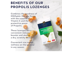 Thumbnail for Manuka Honey Lozenges, Propolis, MGO 400+