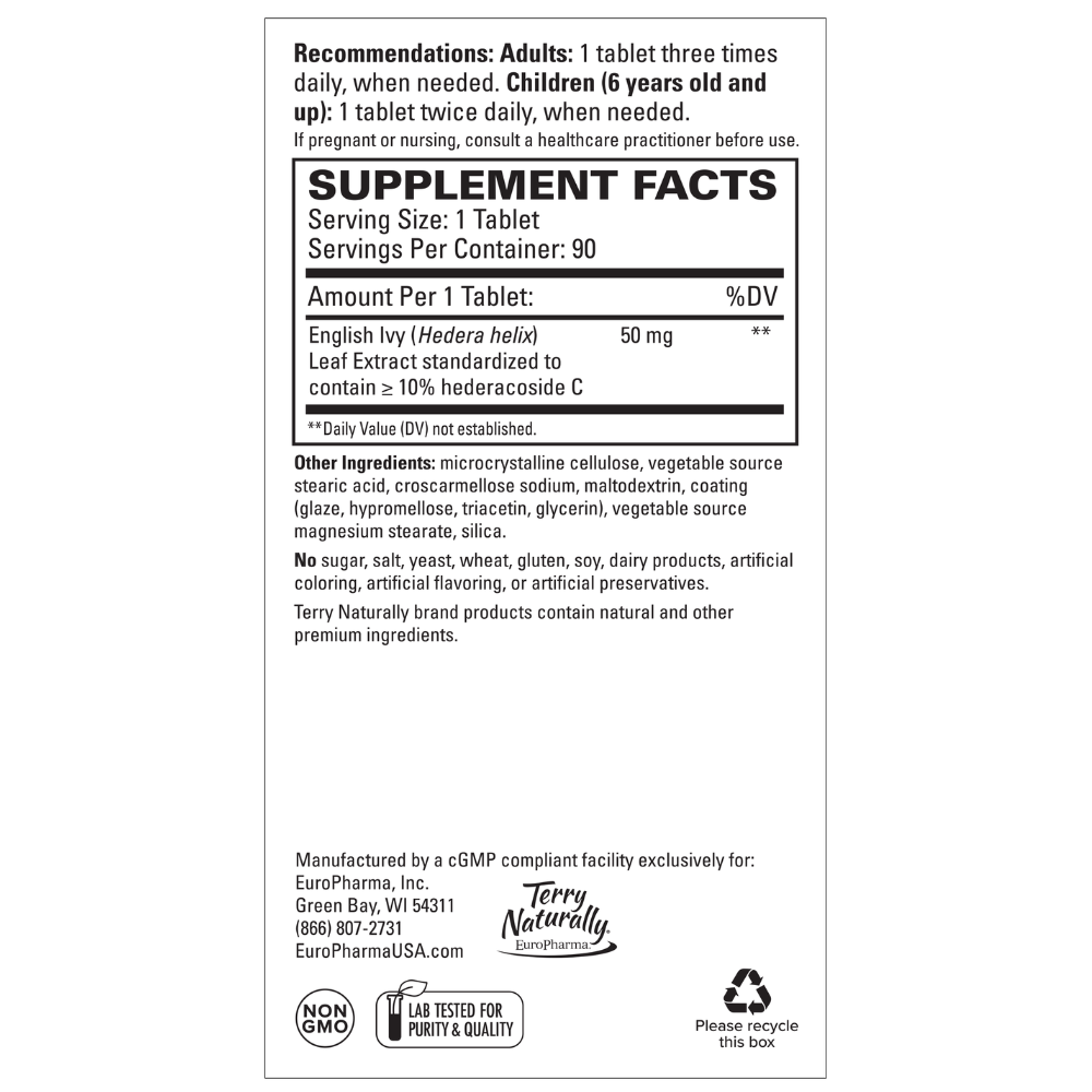 Bronchial Clear Ivy Leaf Extract