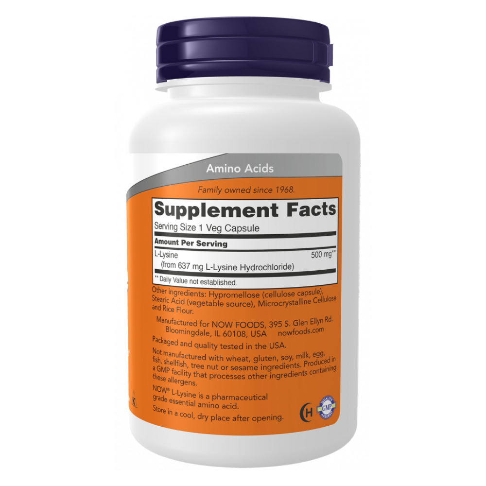 L-Lysine 500 mg Veg Capsules